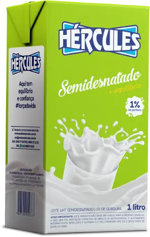 LEITE SEMI DESNATADO HÉRCULES 1L