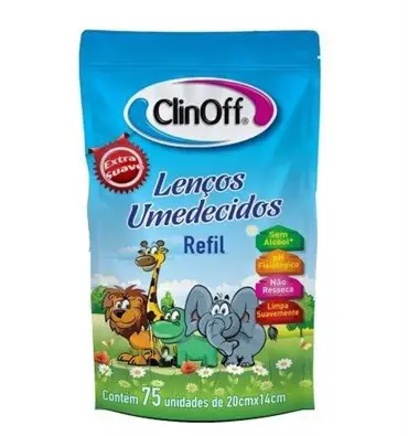 LENÇOS CLIN OFF REFIL 75 UNIDADES