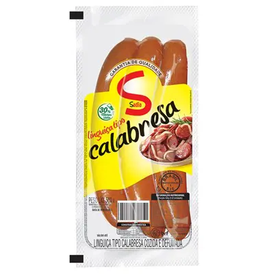 LINGUIÇA TIPO CALABRESA SADIA DEFUMADA 500 GRAMAS