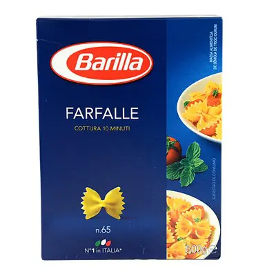 MACARRÃO BARILLA FARFALE 500 G