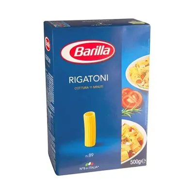 MACARRÃO BARILLA SÊMOLA RIGATONI 500G