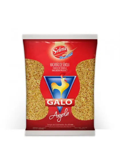 MACARRÃO GALO SÊMOLA ARGOLA 500G