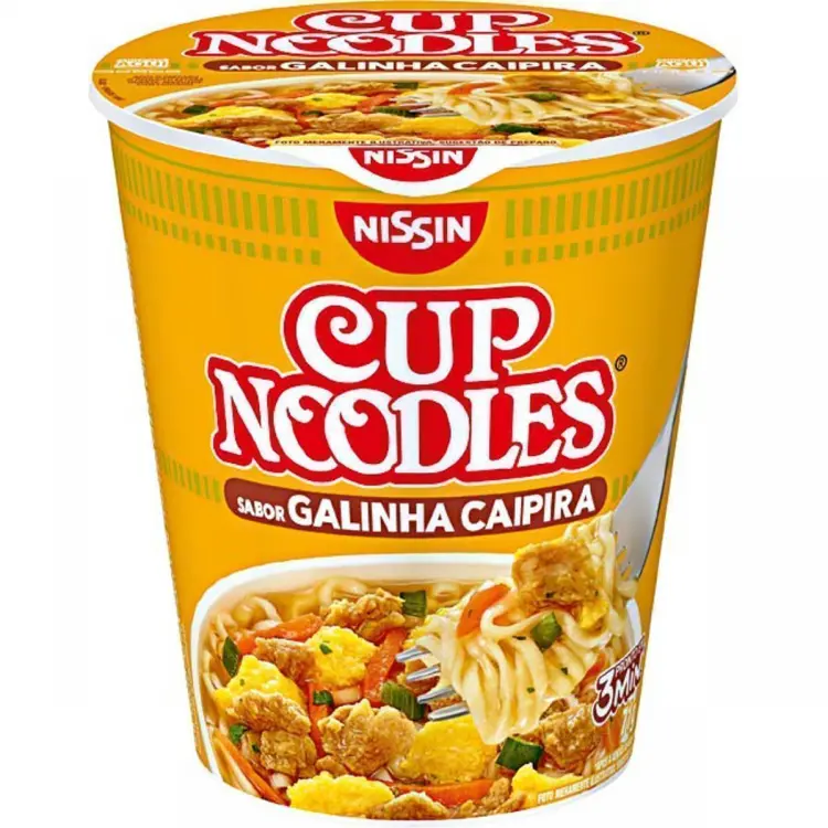 MACARRÃO INSTANTÂNEO NISSIN CUP NOODLES GALINHA CAIPIRA 64G