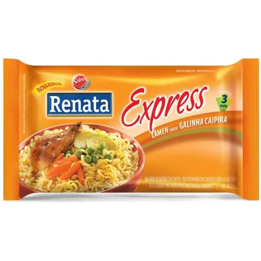 MACARRÃO INSTANTÂNEO RENATA LAMEN EXPRESS GALINHA CAIPIRA 85G