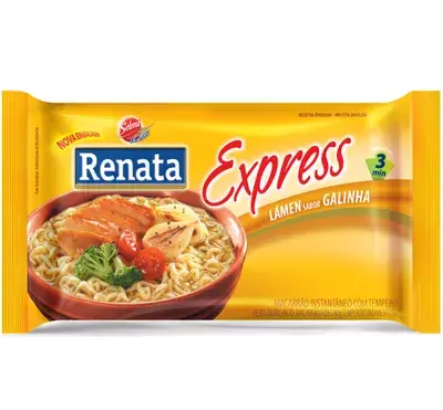 MACARRÃO INSTANTÂNEO RENATA LAMEN EXPRESS GALINHA 85 G