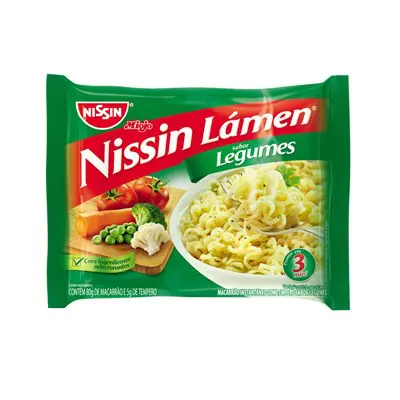 MACARRÃO INSTANTÂNEO NISSIN LAMEN LEGUMES 85G