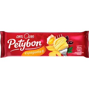 MACARRÃO PETYBON OVOS ESPAGUETE NÚMERO 8 500G