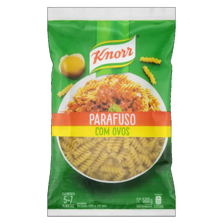 MACARRÃO KNORR PARAFUSO SÊMOLA COM OVOS 500G