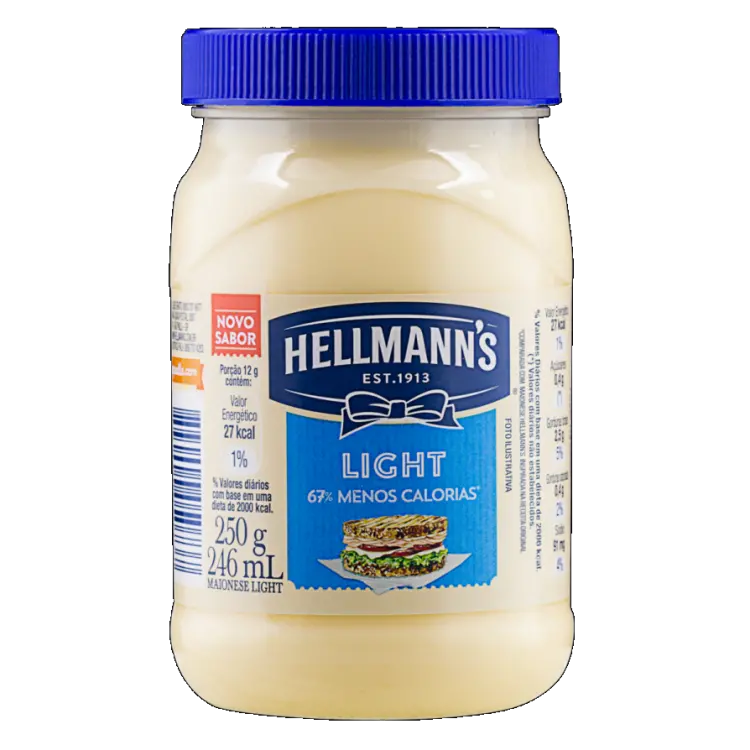 MAIONESE HELLMANS LIGHT 250G