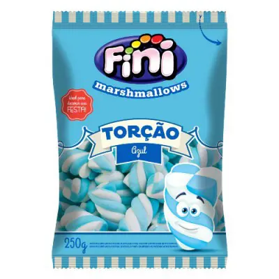 MARSHMALLOW FINI TORÇÃO AZUL 250G