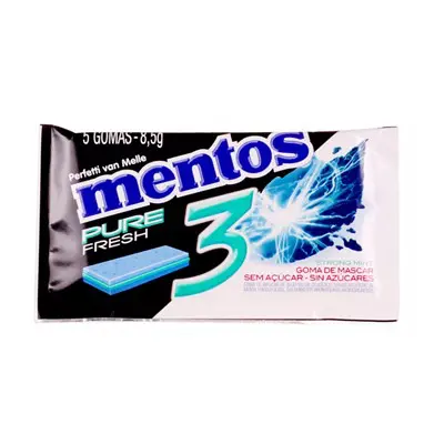 MENTOS PURE FRESH 3 STRONG MINT 8,5G