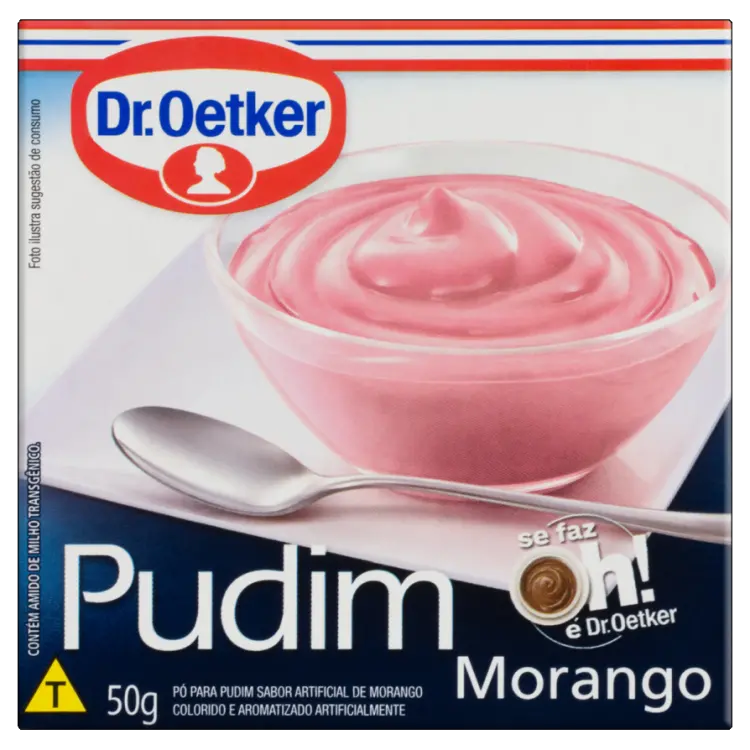 MISTURA PARA PUDIM DR. OETKER MORANGO 50G