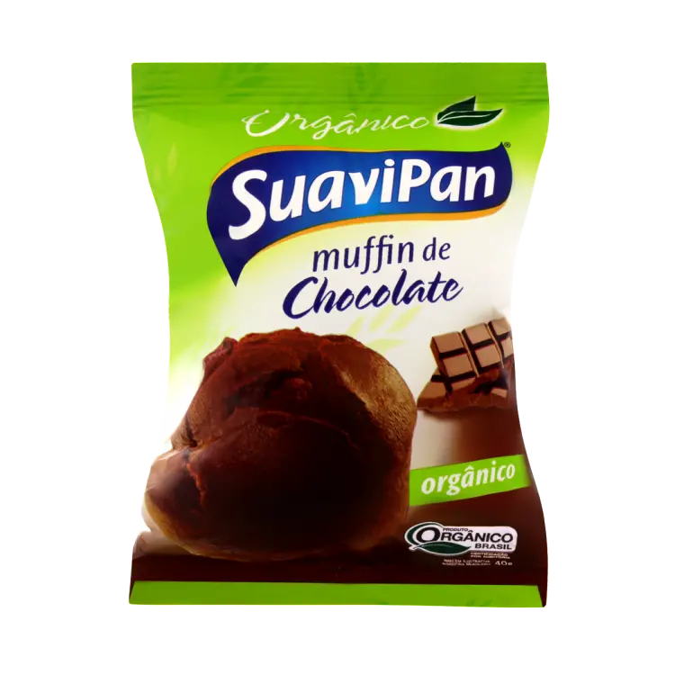 MUFFIN DE CHOCOLATE SUAVIPAN ORGÂNICO 40G