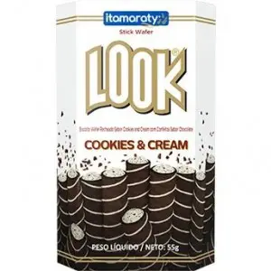 PALITO WAFER ITAMARATY LOOK COOKIES & CREAM EMBALAGEM 55 GRAMAS