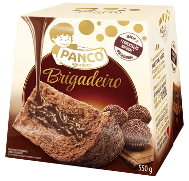 PANETONE CHOCOLATE PANCO MESCLADO COM BRIGADEIRO 550G