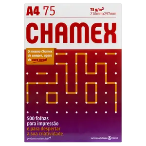 PAPEL SULFITE CHAMEX OFFICE A4 500 FOLHAS