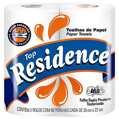 PAPEL TOALHA TOP RESIDENCE 60 FOLHAS