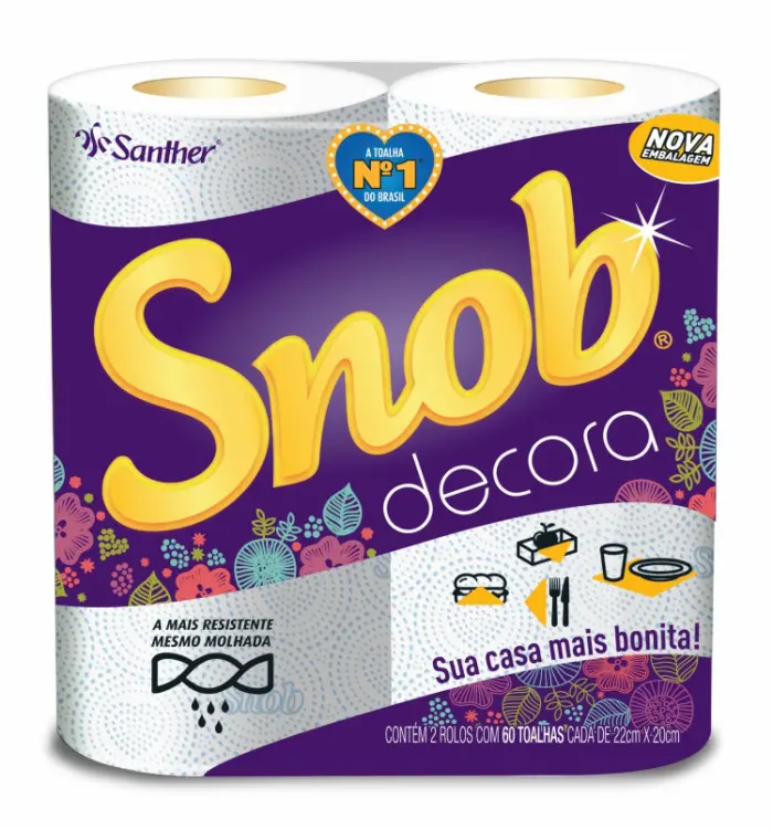 PAPEL TOALHA SNOB MULTIUSO DECORA COM 2