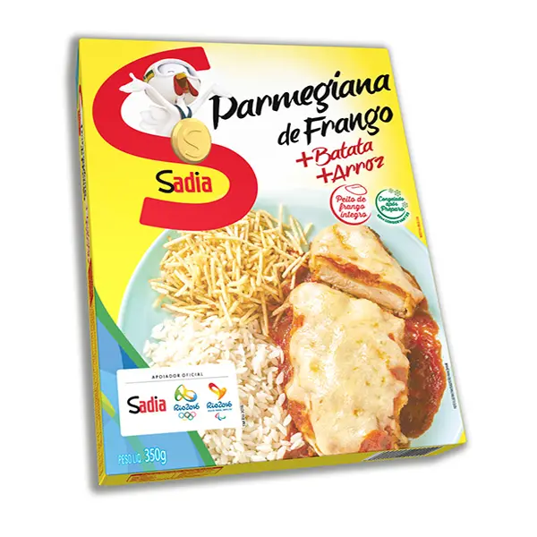 PARMEGIANA FRANGO SADIA BATATA PALHA/ARROZ 350G