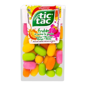 PASTILHA TIC TAC FRUTA COMO TE GUSTA 16G