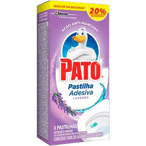 PASTILHA ADESIVA PATO LAVANDA 3 UNIDADES 20% DESCONTO