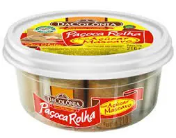 PAÇOCA ROLHA DACOLONIA COM ACUCAR MASCAVO 210G