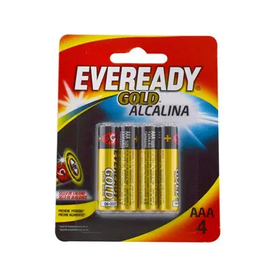 PILHA EVEREADY ALCALINA GOLD AAA4