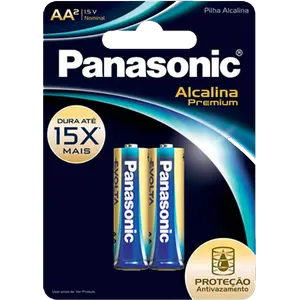 PILHA PANASONIC PREMIUM AA COM 2 UNIDADES