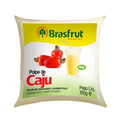 POLPA BRASFRUT CAJU 100 GRAMAS