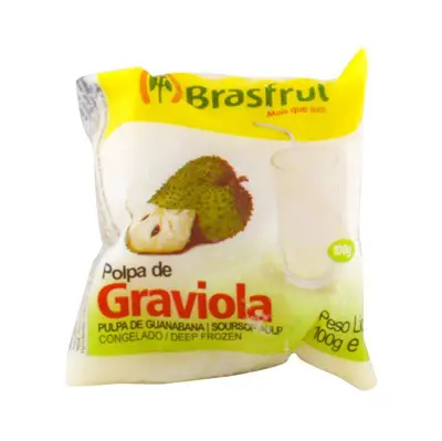 POLPA BRASFRUT GRAVIOLA 100 GRAMAS