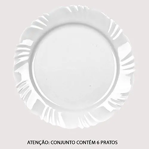 PRATO DURALEX 25,5 CM TEMPERADO NADIR FIGUEIREDO OPALINE 1 UNIDADE