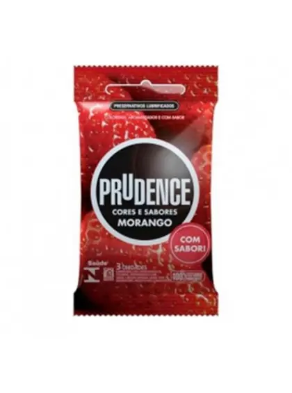 PRESERVATIVO PRUDENCE MORANGO 3 UNIDADES