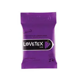 PRESERVATIVO LOVETEX UVA COM 3 UNIDADES