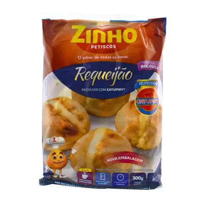 PÃO DE ALHO ZINHO BOLINHA COM CATUPIRY 300 G