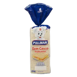 PÃO DE FORMA PULLMAN TRADICIONAL SEM CASCA 450 G