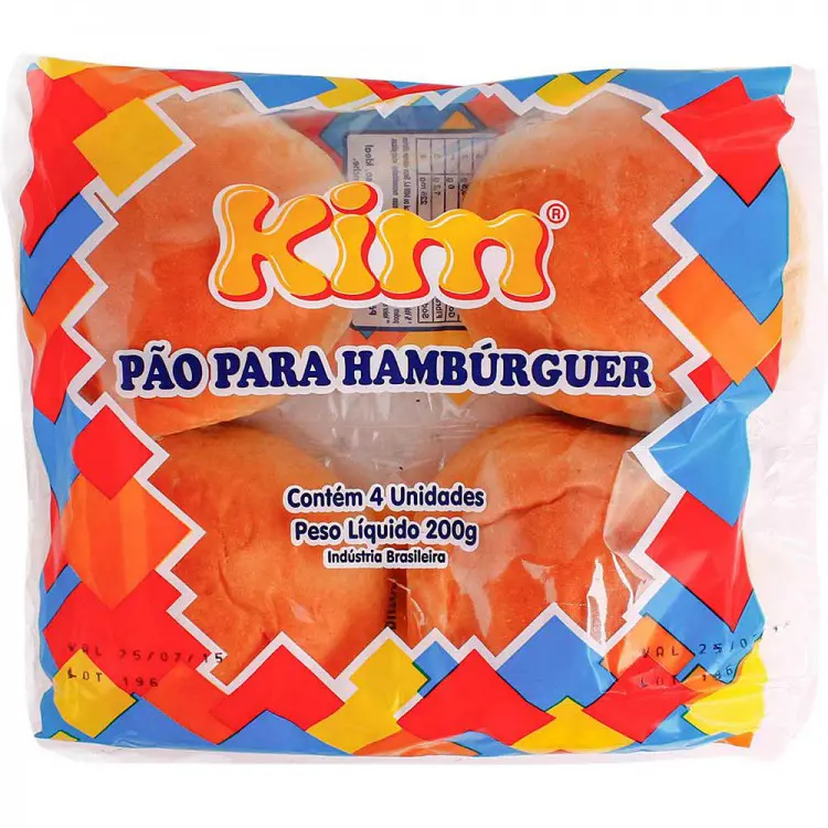 PÃO DE HAMBURGUER KIM 200G