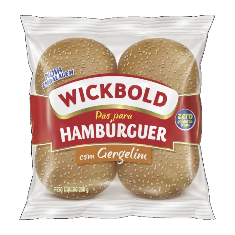 PÃO PARA HAMBURGER COM GERGELIM WICKBOLD 200 GRAMAS