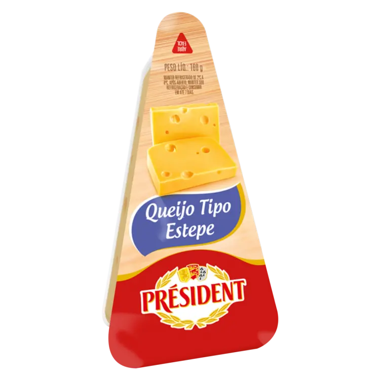 QUEIJO ESTEPE PRESIDENT 160 G