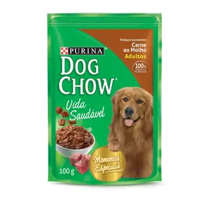 RAÇÃO DOG CHOW CARNE AO MOLHO 100 G