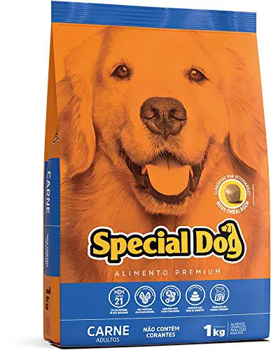 RAÇÃO ESPECIAL DOG PREMIUM CARNE PARA CÃES ADULTOS 1 KG