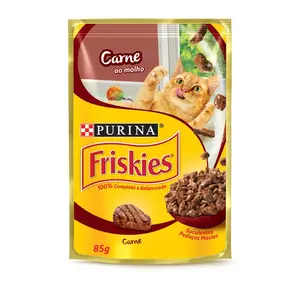 RAÇÃO FRISKIES CARNE MOLHO PURINA 85 G