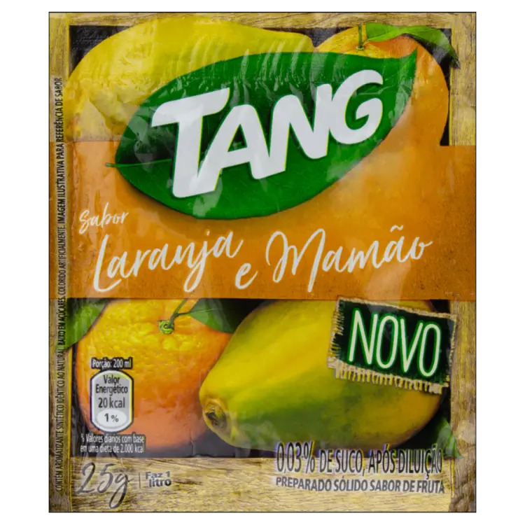 REFRESCO TANG LARANJA E MAMÃO 25 GRAMAS