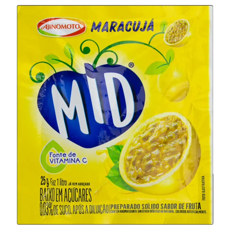 REFRESCO MID MARACUJÁ 25G