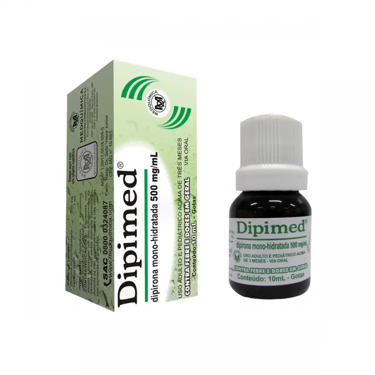 DIPIMED 500 MG GOTAS 10 ML