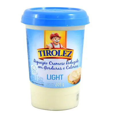 REQUEIJÃO TIROLEZ LIGHT 200 GRAMAS