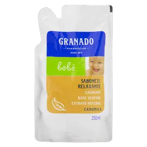 REFIL SABONETE LÍQUIDO GRANADO BEBÊ CAMOMILA 250ML