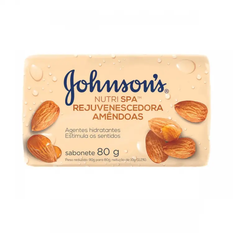 SABONETE JOHNSON'S AMÊNDOAS 80G