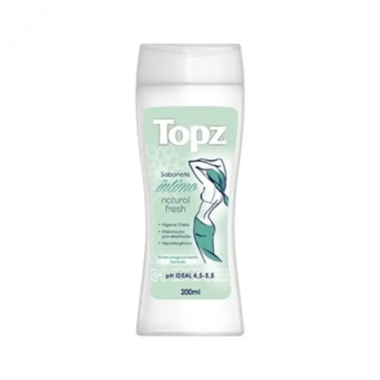 SABONETE LÍQUIDO INTIMO TOPZ NATURAL FRESH 200ML