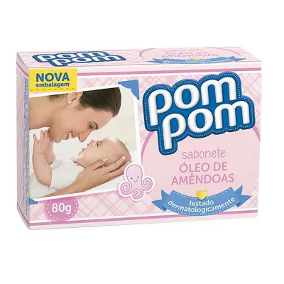 SABONETE POM POM ÓLEO DE AMENDOAS 80 GRAMAS