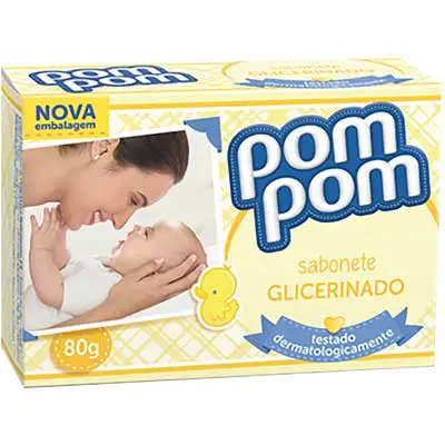 SABONETE POM POM GLICERINADO 80 GRAMASQ